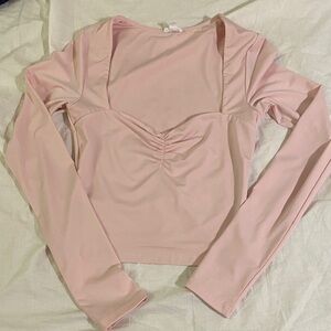 NWOT Garage Light Pink Long Sleeve Top